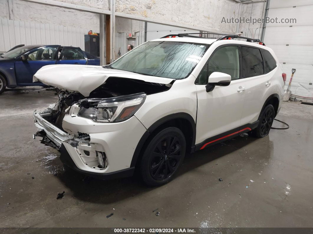 2020 Subaru Forester Sport White vin: JF2SKALC6LH428323