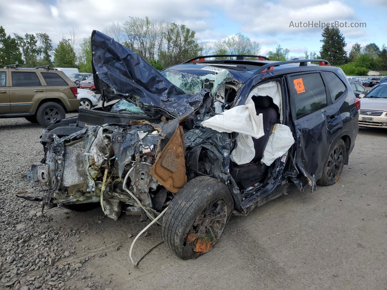 2020 Subaru Forester Sport Синий vin: JF2SKALCXLH424016