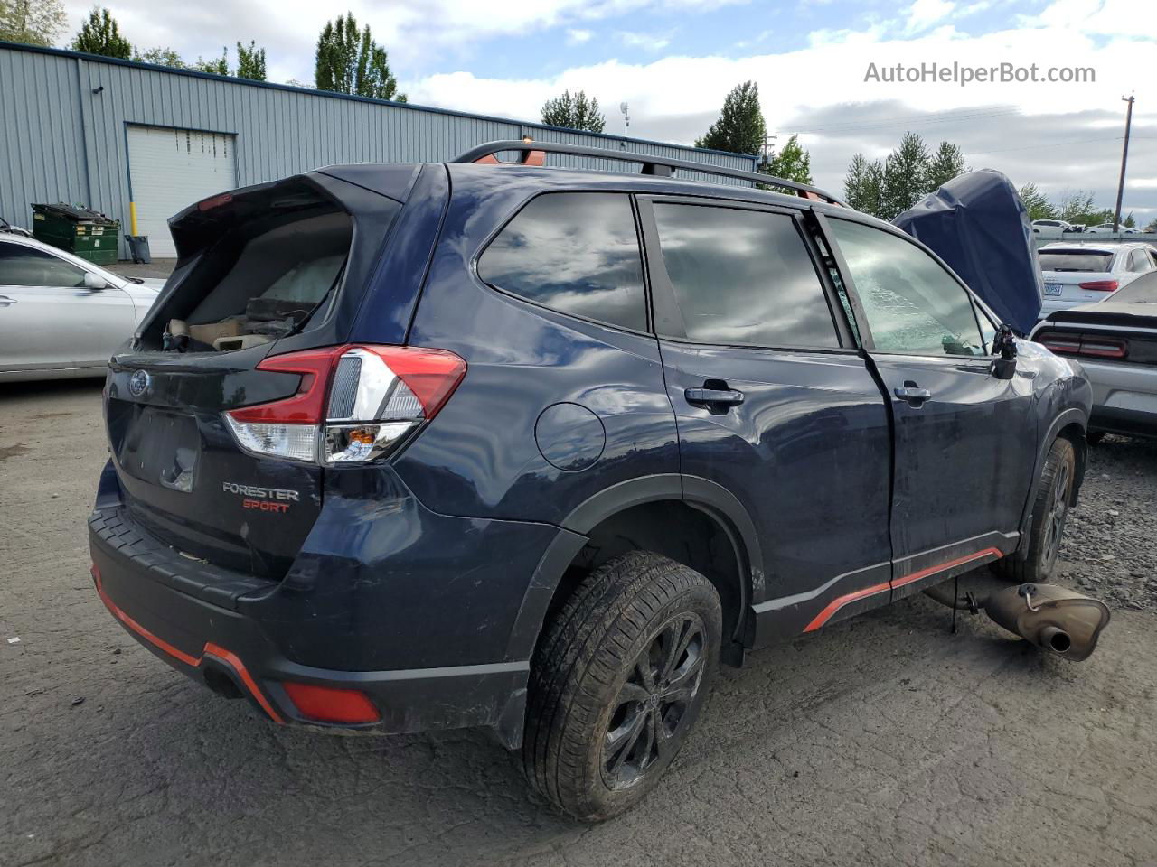 2020 Subaru Forester Sport Blue vin: JF2SKALCXLH424016