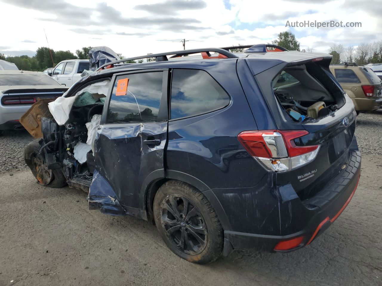 2020 Subaru Forester Sport Синий vin: JF2SKALCXLH424016