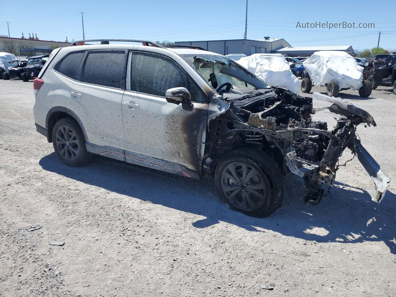 2020 Subaru Forester Sport White vin: JF2SKAMC7LH511290