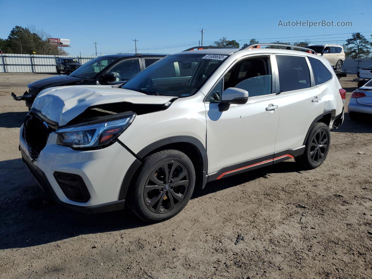 2020 Subaru Forester Sport White vin: JF2SKAMCXLH402581