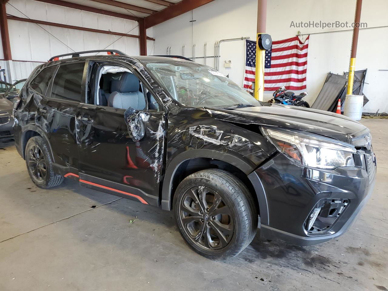 2019 Subaru Forester Sport Black vin: JF2SKAPC0KH498635