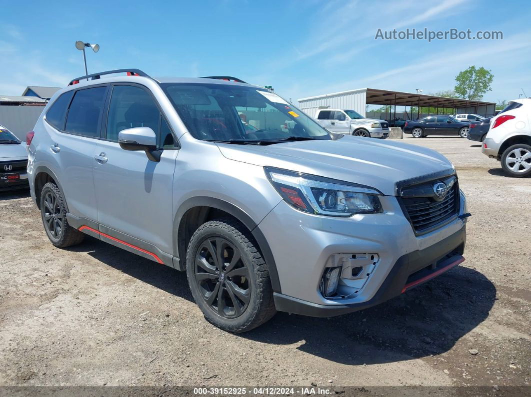 2019 Subaru Forester Sport Silver vin: JF2SKAPC0KH524988