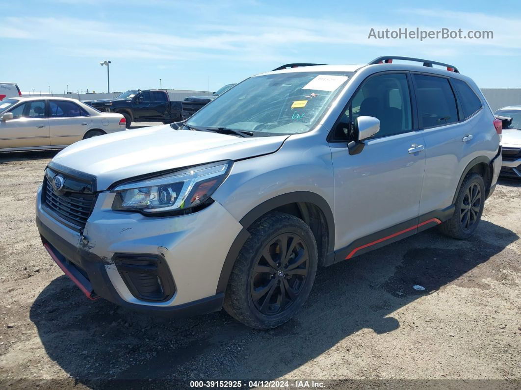 2019 Subaru Forester Sport Silver vin: JF2SKAPC0KH524988