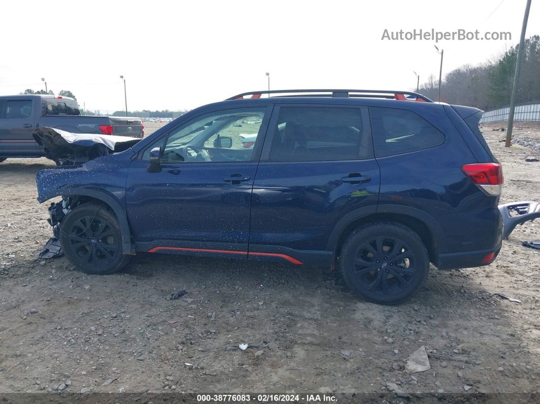 2019 Subaru Forester Sport Синий vin: JF2SKAPC0KH583720