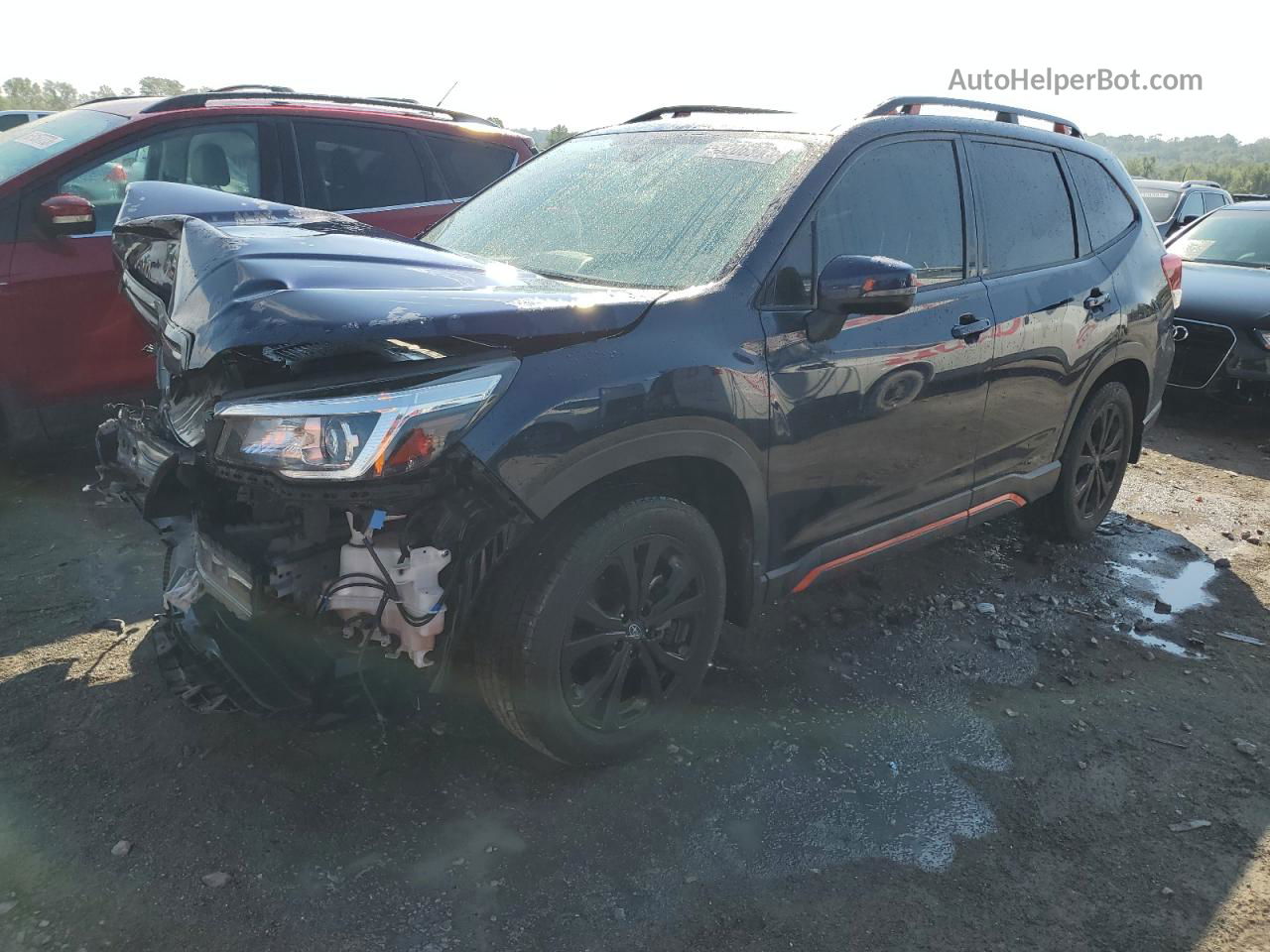 2019 Subaru Forester Sport Blue vin: JF2SKAPC2KH422575