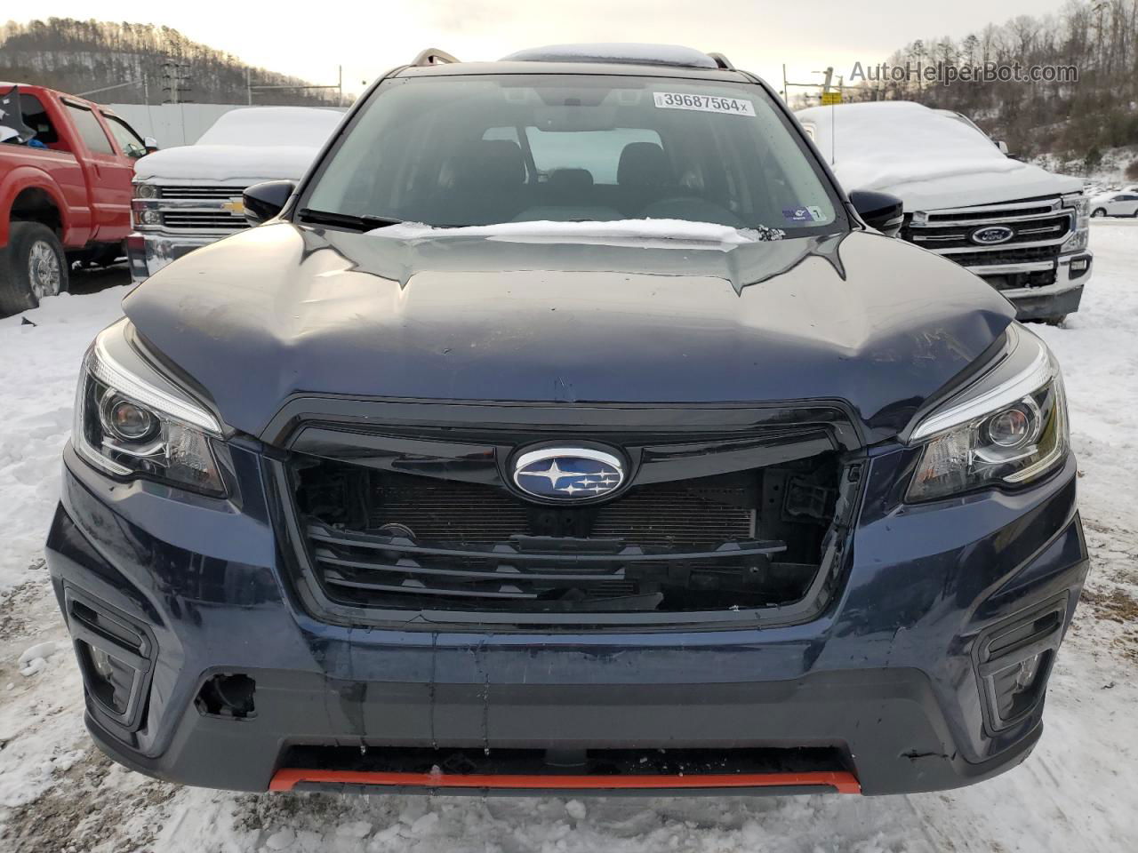 2019 Subaru Forester Sport Blue vin: JF2SKAPC4KH402568