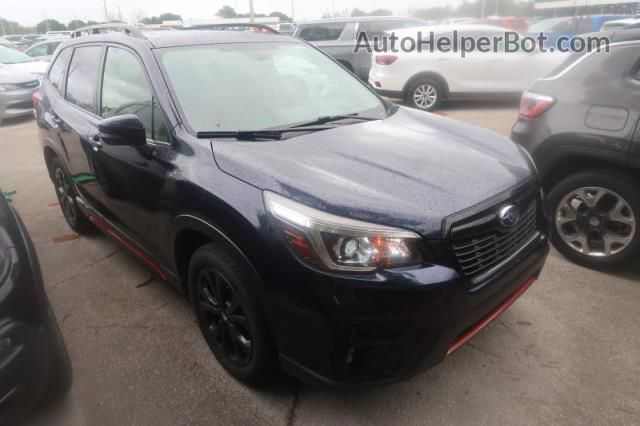 2019 Subaru Forester Sport Blue vin: JF2SKAPC4KH502945