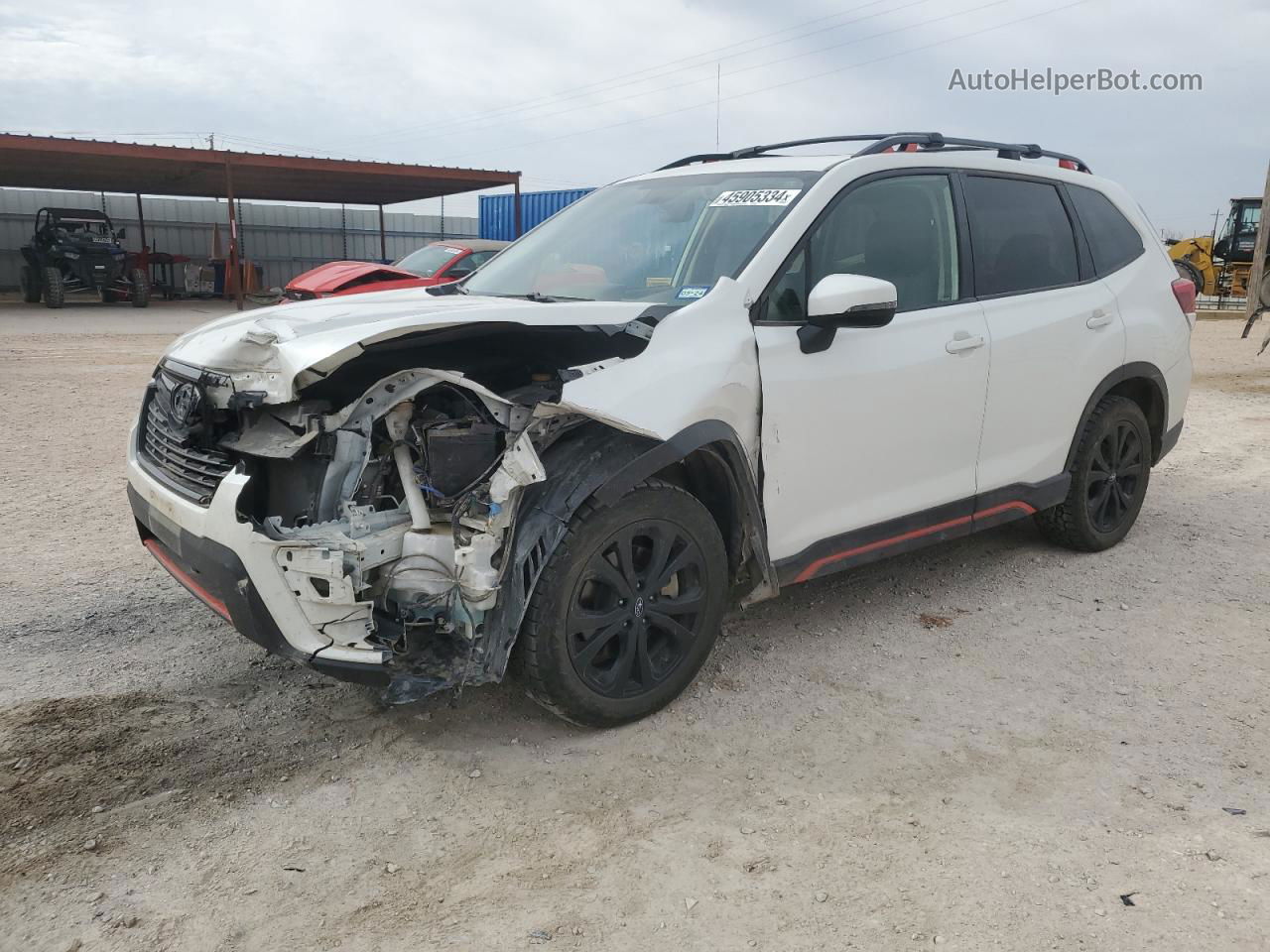 2019 Subaru Forester Sport Белый vin: JF2SKAPC4KH536321