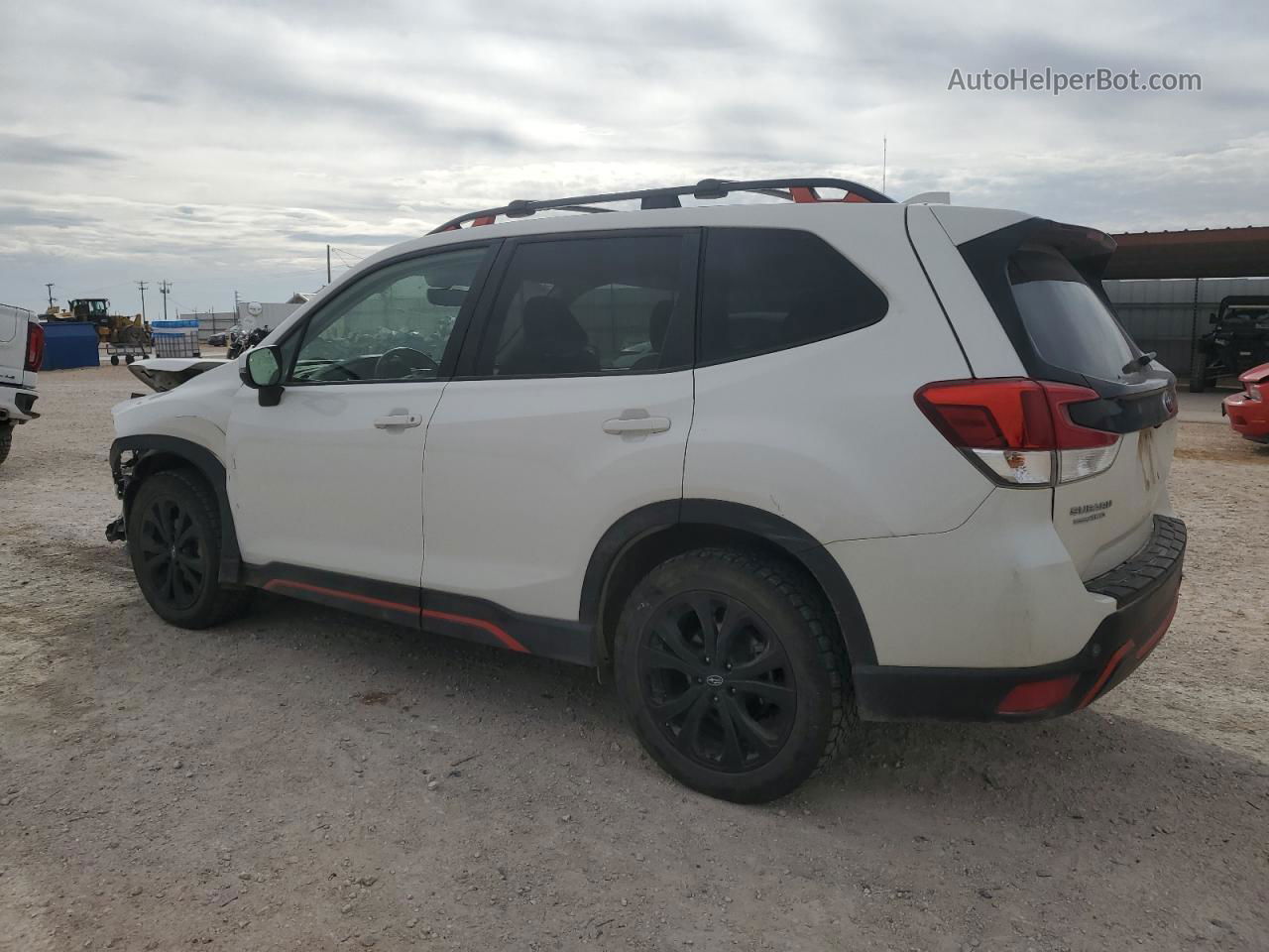 2019 Subaru Forester Sport White vin: JF2SKAPC4KH536321