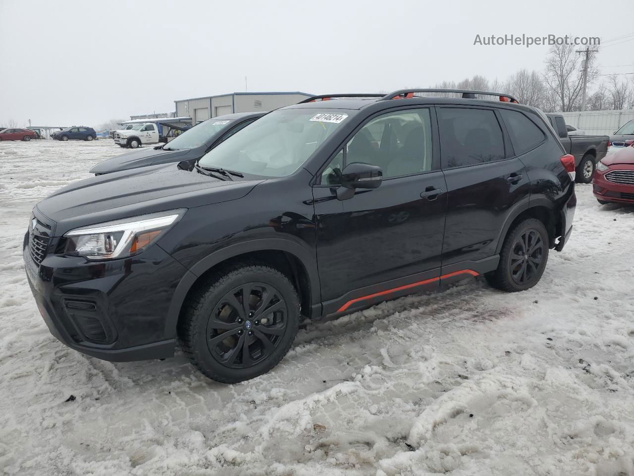 2019 Subaru Forester Sport Black vin: JF2SKAPC5KH454551