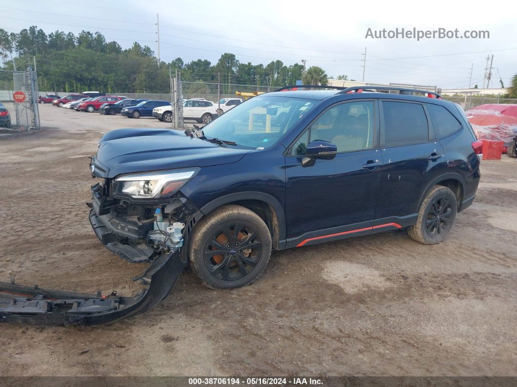 2019 Subaru Forester Sport Blue vin: JF2SKAPC5KH548834