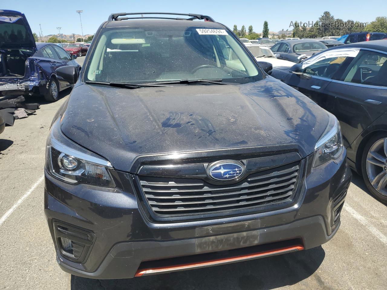 2019 Subaru Forester Sport Gray vin: JF2SKAPC6KH428752