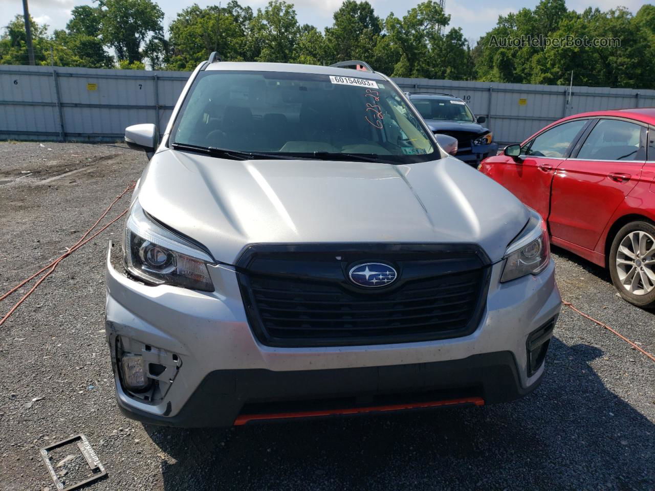 2019 Subaru Forester Sport Silver vin: JF2SKAPC6KH444806