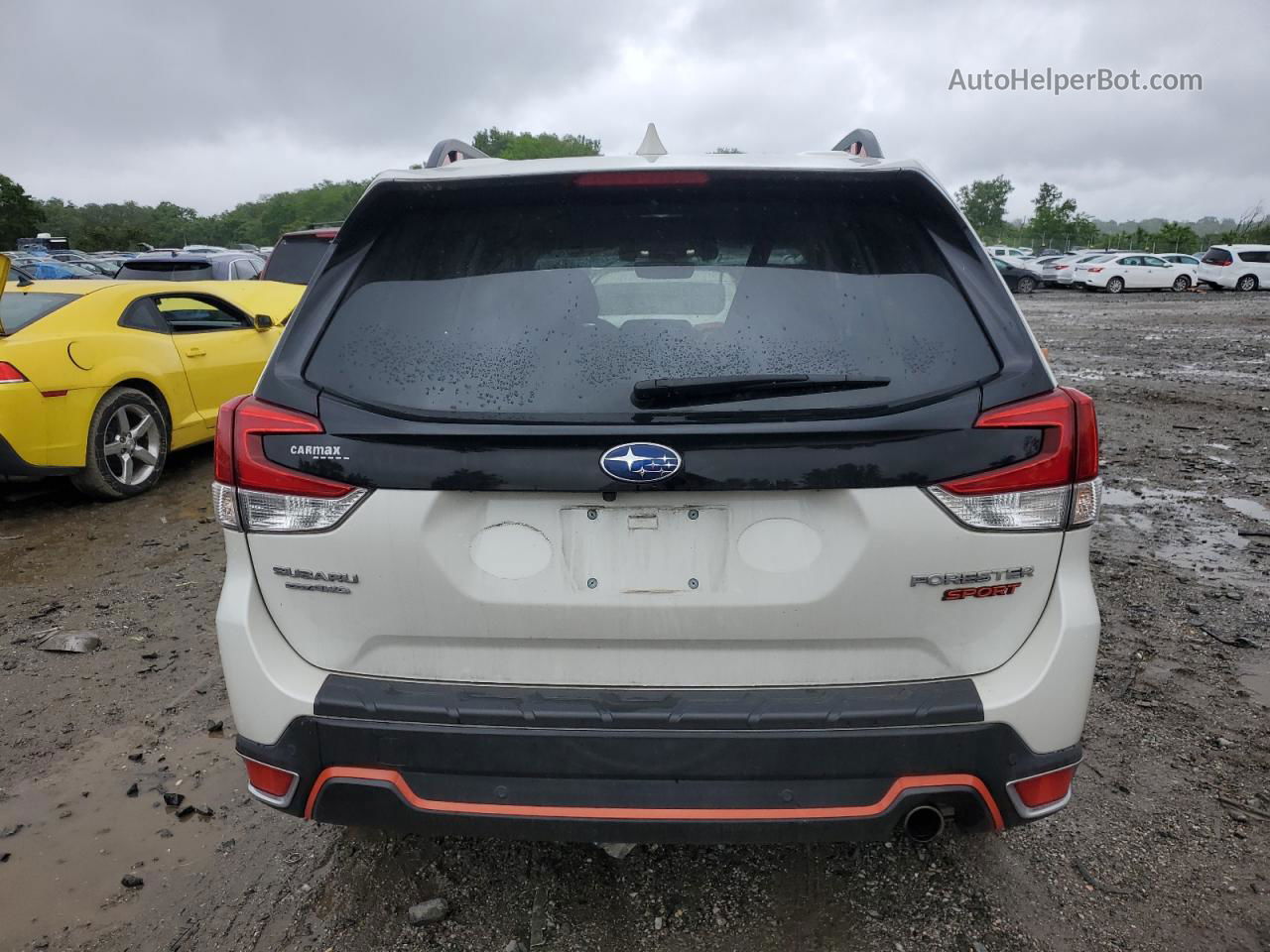 2019 Subaru Forester Sport White vin: JF2SKAPC6KH485839