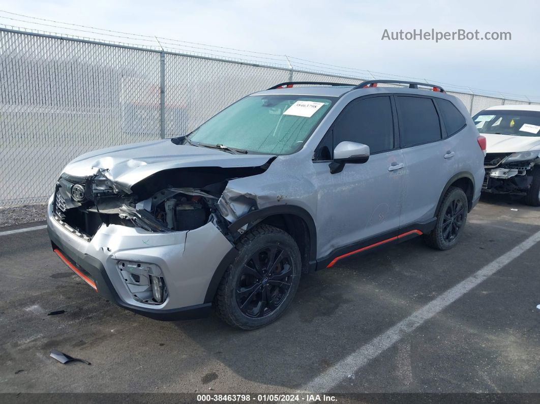 2019 Subaru Forester Sport Silver vin: JF2SKAPC6KH538801