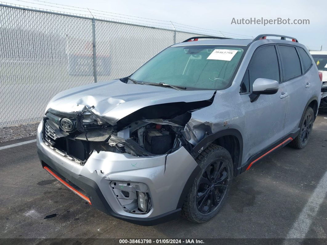 2019 Subaru Forester Sport Silver vin: JF2SKAPC6KH538801