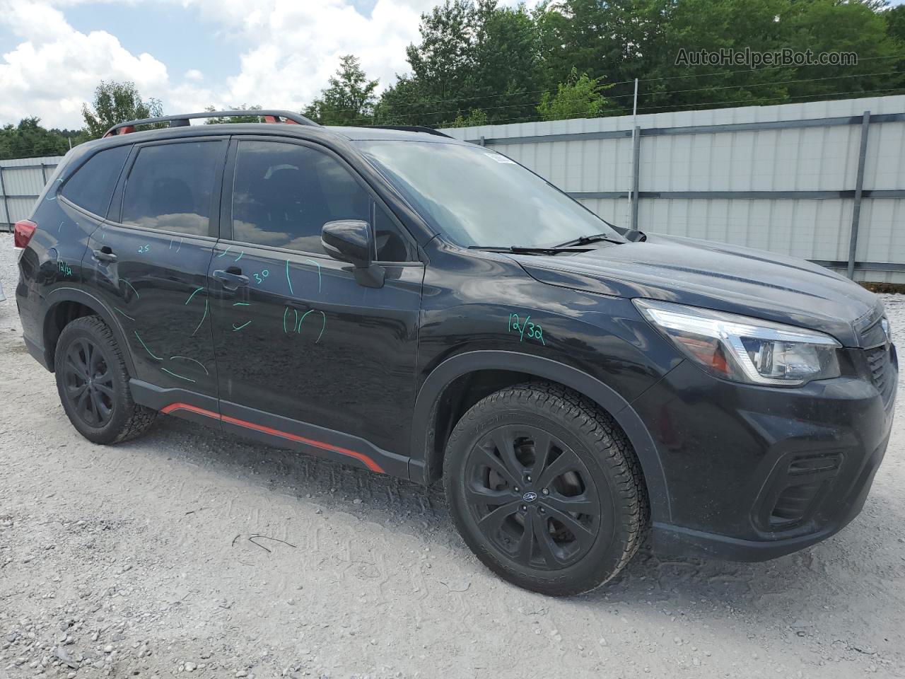 2019 Subaru Forester Sport Black vin: JF2SKAPC6KH579056