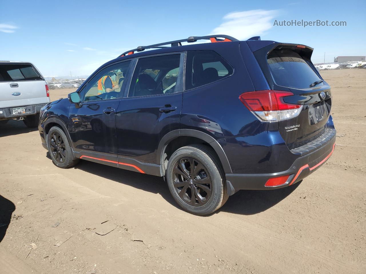 2019 Subaru Forester Sport Blue vin: JF2SKAPC7KH595797