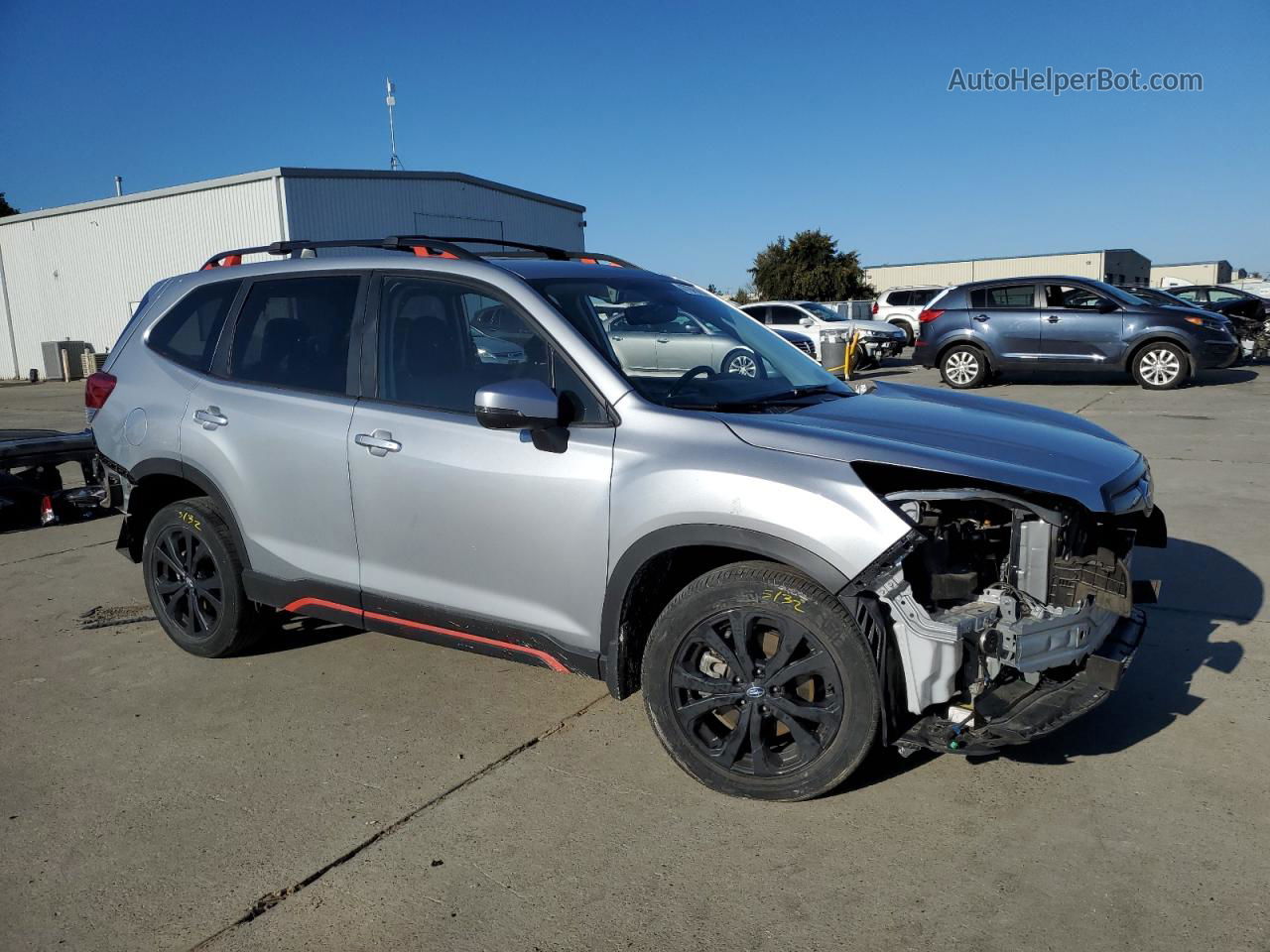 2019 Subaru Forester Sport Silver vin: JF2SKAPC8KH491030