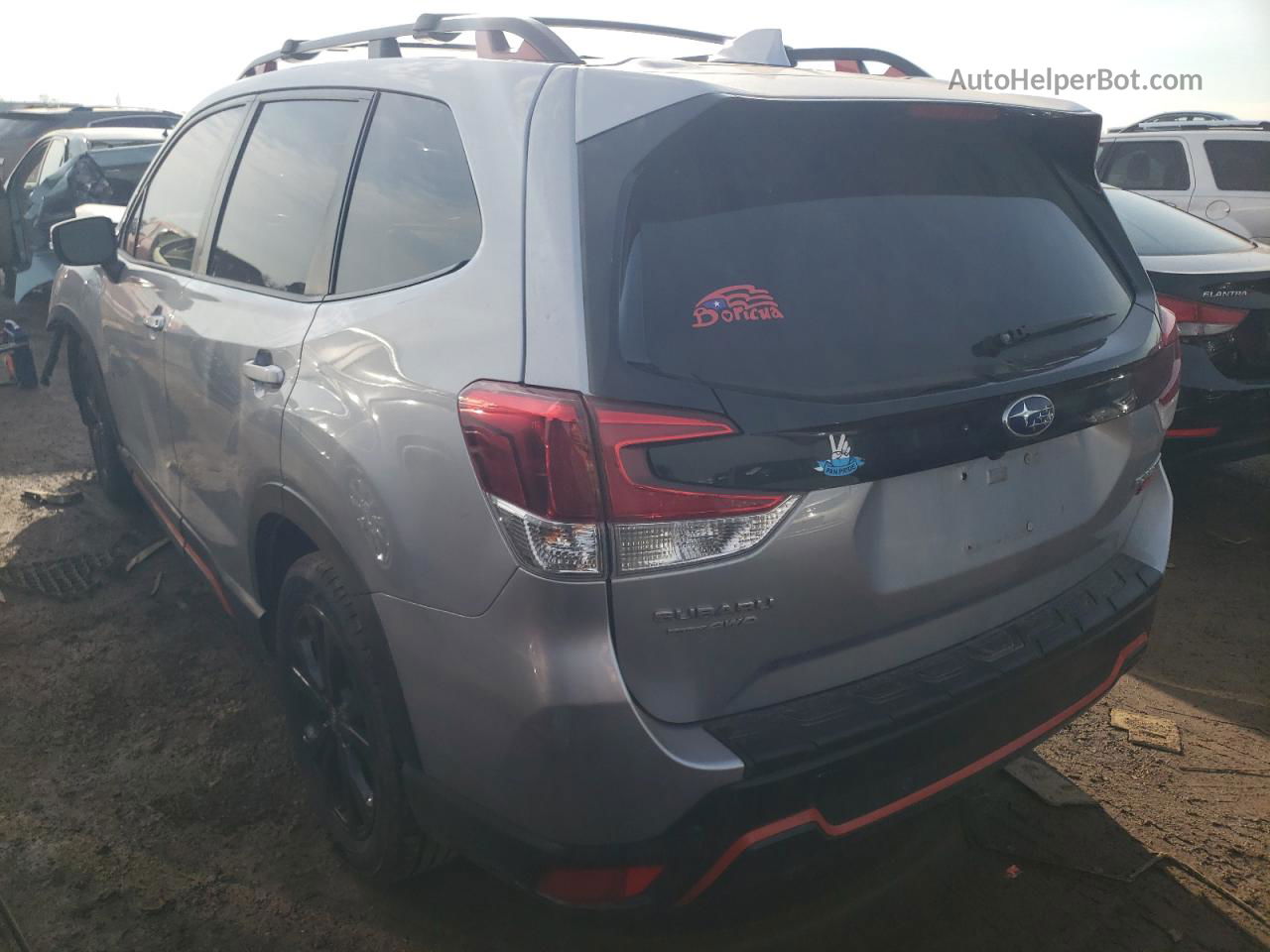 2019 Subaru Forester Sport Silver vin: JF2SKAPC8KH585005