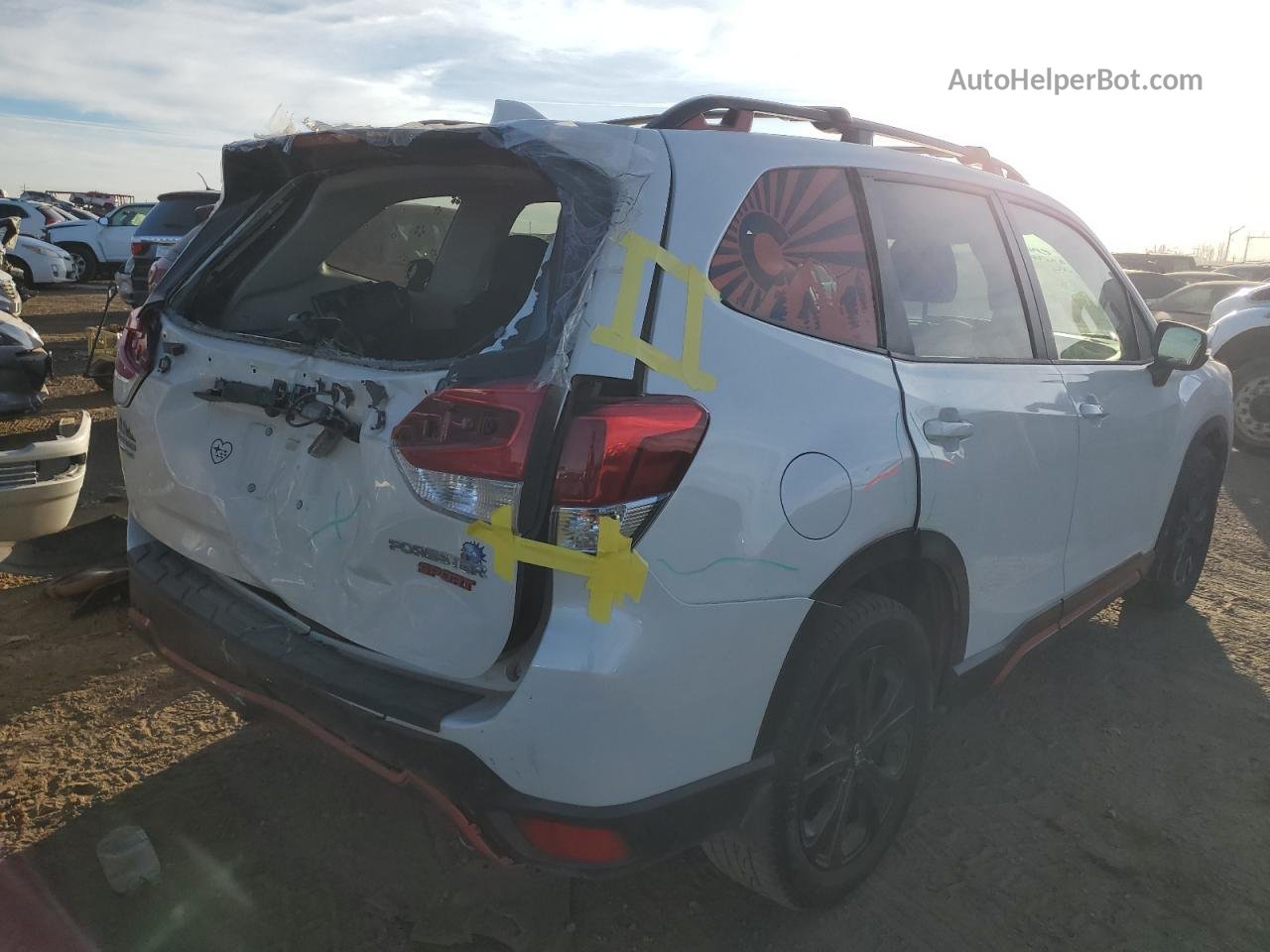 2019 Subaru Forester Sport Белый vin: JF2SKAPC9KH538100