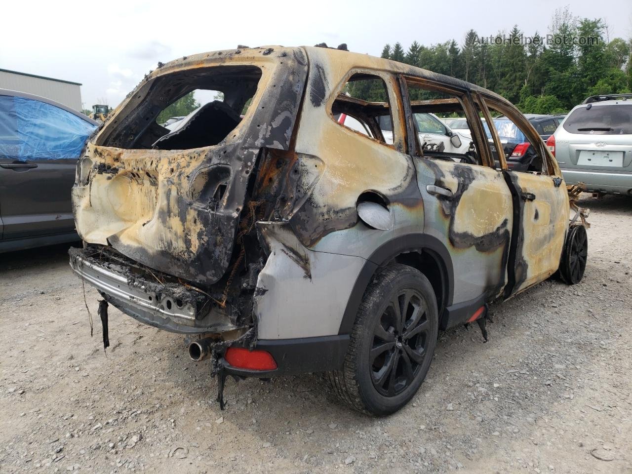 2019 Subaru Forester Sport Пожар vin: JF2SKAPCXKH566763