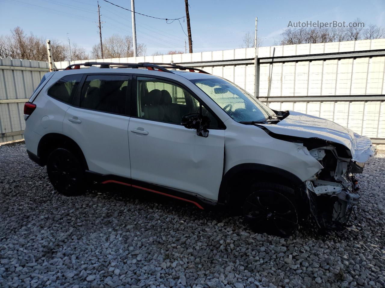 2020 Subaru Forester Sport Белый vin: JF2SKARC0LH420841