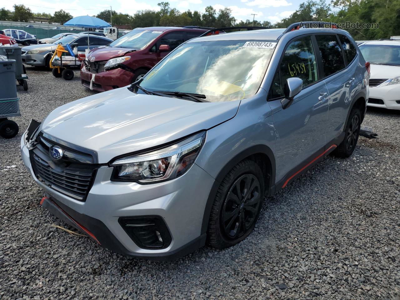 2020 Subaru Forester Sport Gray vin: JF2SKARC1LH406348