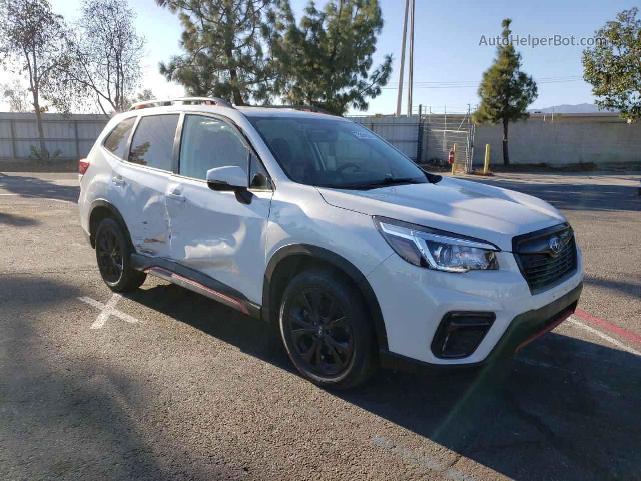 2020 Subaru Forester Sport Белый vin: JF2SKARC7LH492636