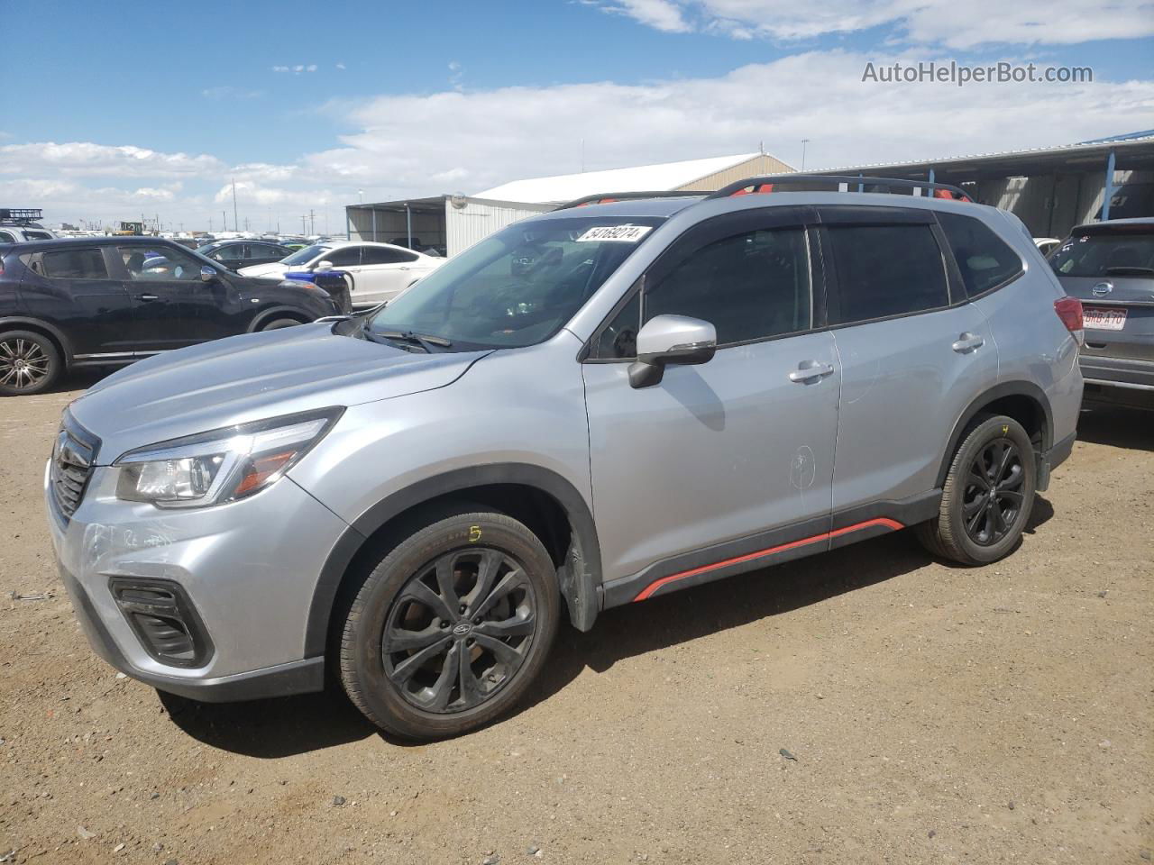 2020 Subaru Forester Sport Silver vin: JF2SKARC8LH438293