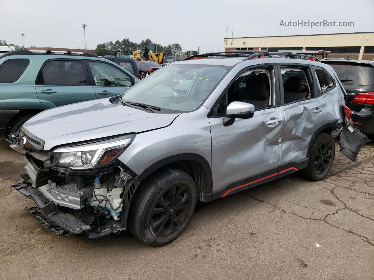 2020 Subaru Forester Sport Серебряный vin: JF2SKARC8LH507922