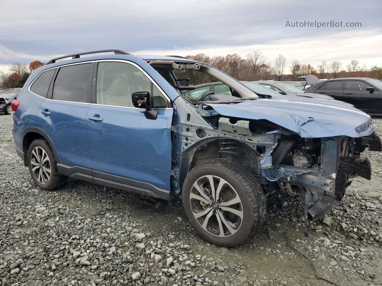 2020 Subaru Forester Limited Синий vin: JF2SKASC1LH462140