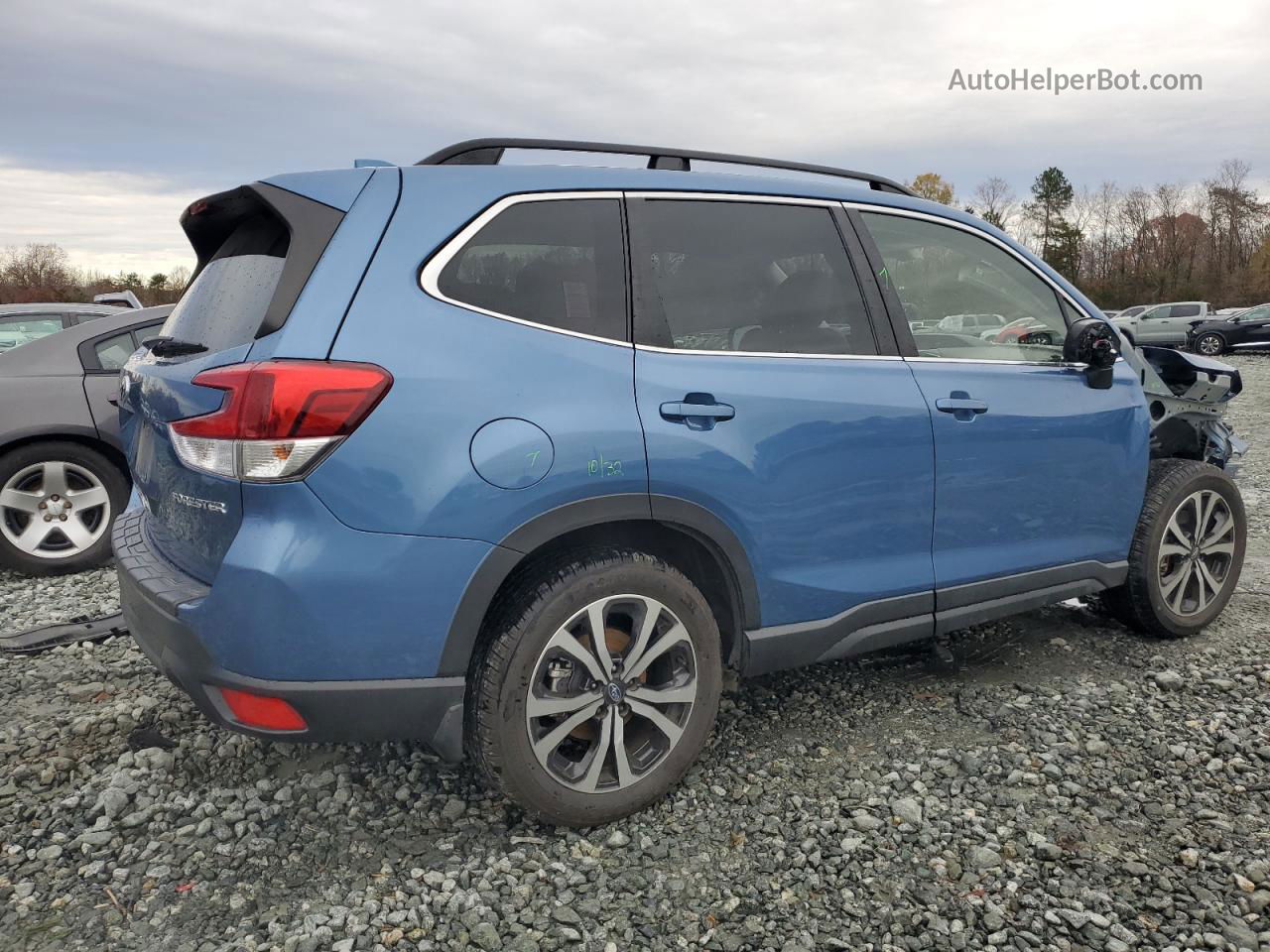 2020 Subaru Forester Limited Синий vin: JF2SKASC1LH462140