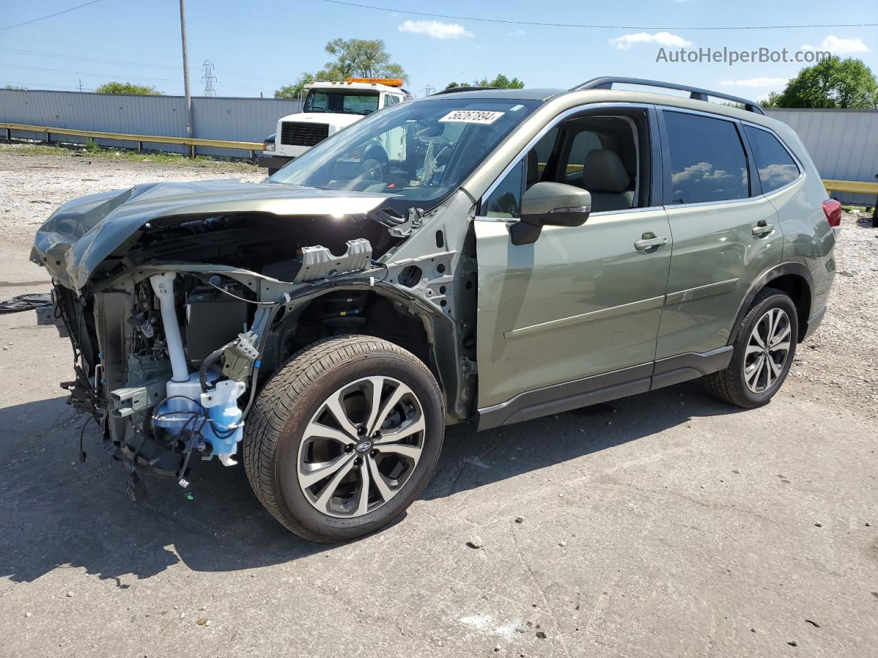 2020 Subaru Forester Limited Зеленый vin: JF2SKASC1LH550380