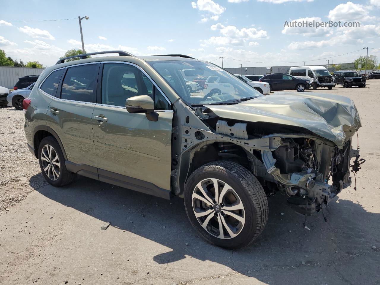 2020 Subaru Forester Limited Зеленый vin: JF2SKASC1LH550380