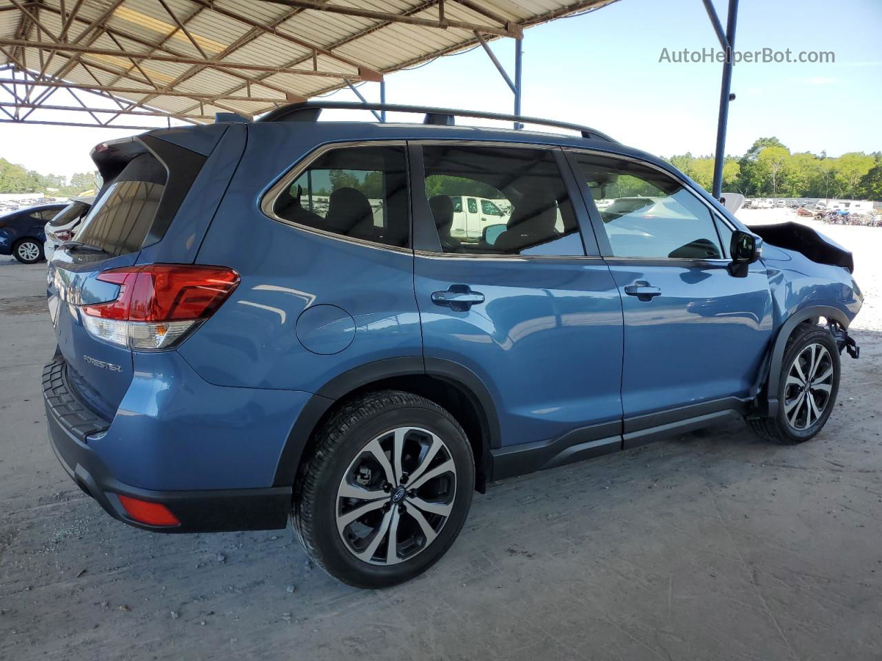 2019 Subaru Forester Limited Blue vin: JF2SKASC2KH521324