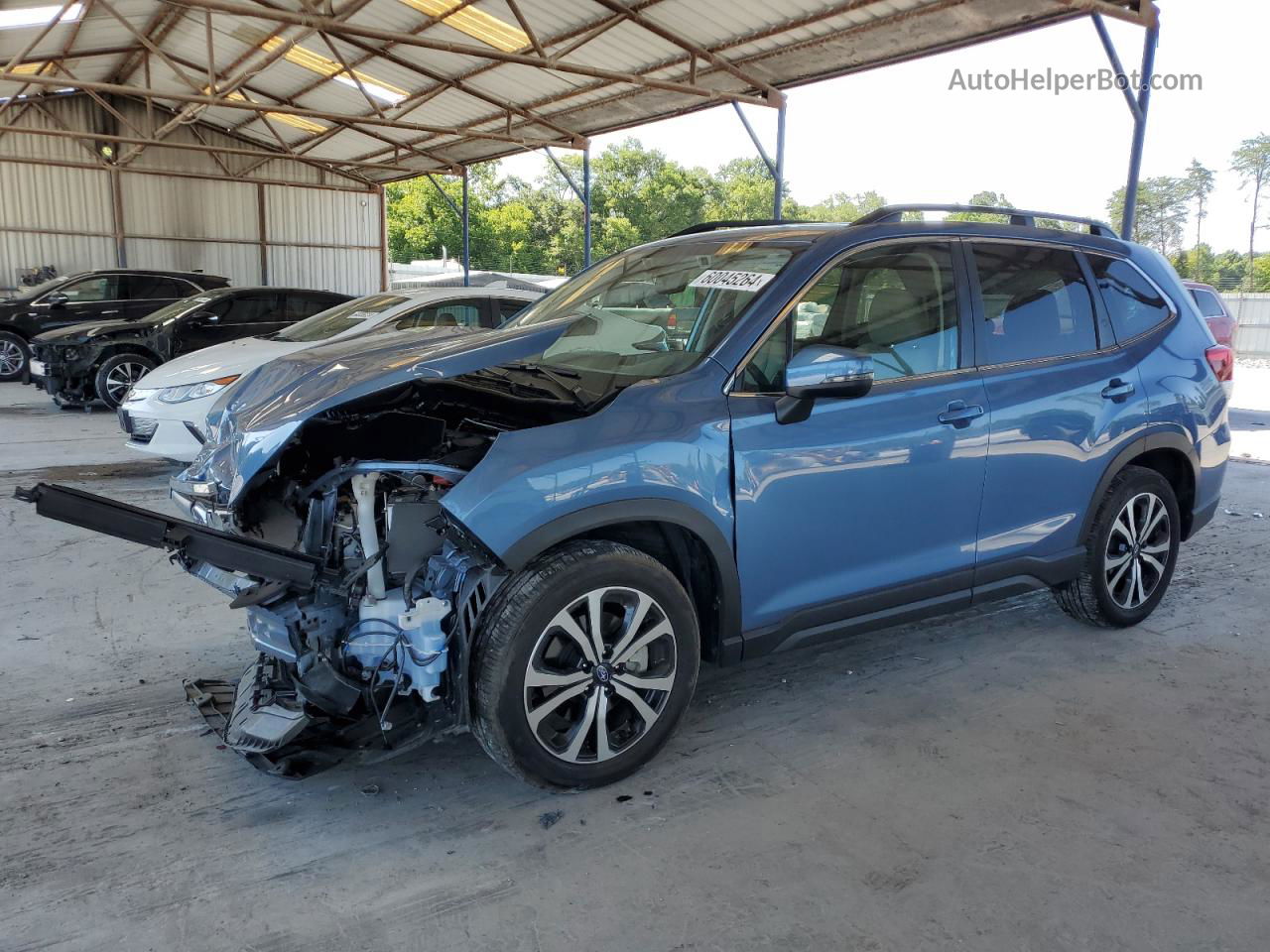 2019 Subaru Forester Limited Синий vin: JF2SKASC2KH521324