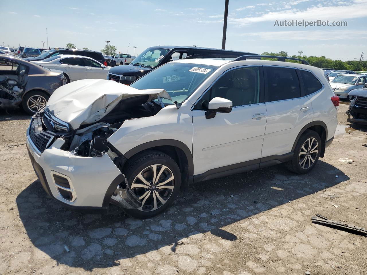 2020 Subaru Forester Limited White vin: JF2SKASC3LH420407