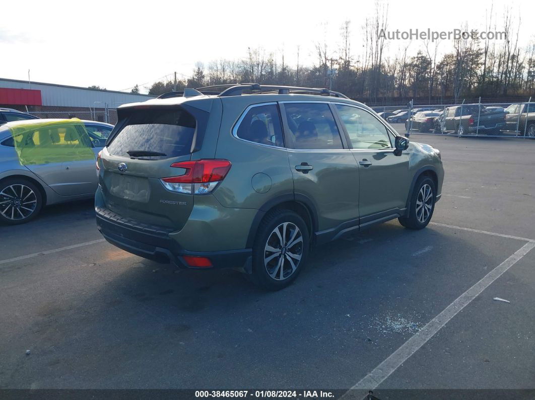 2019 Subaru Forester Limited Зеленый vin: JF2SKASC6KH495360