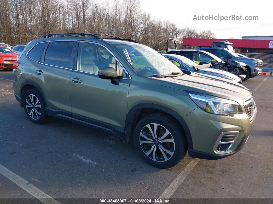 2019 Subaru Forester Limited Green vin: JF2SKASC6KH495360