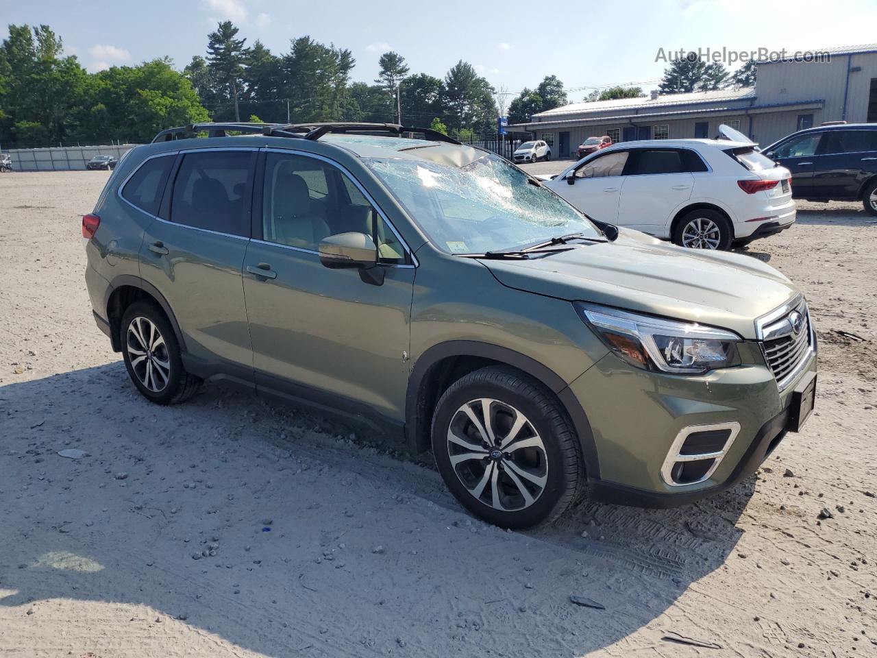 2019 Subaru Forester Limited Green vin: JF2SKASC7KH551547