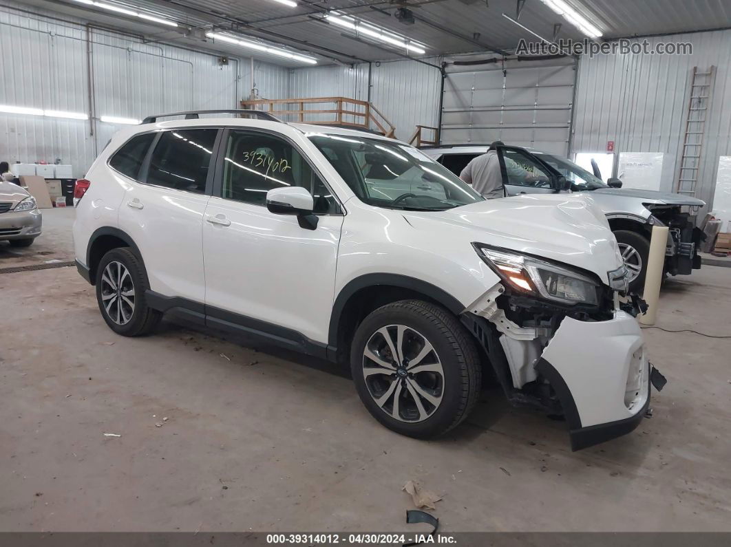 2019 Subaru Forester Limited White vin: JF2SKASC8KH411751