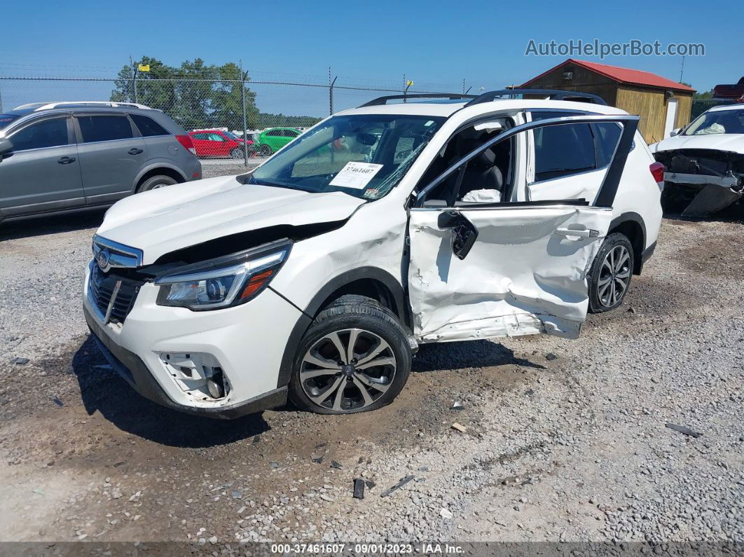 2019 Subaru Forester Limited White vin: JF2SKASC8KH433300