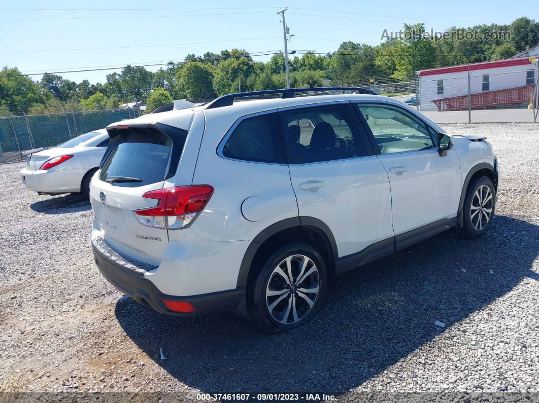 2019 Subaru Forester Limited White vin: JF2SKASC8KH433300