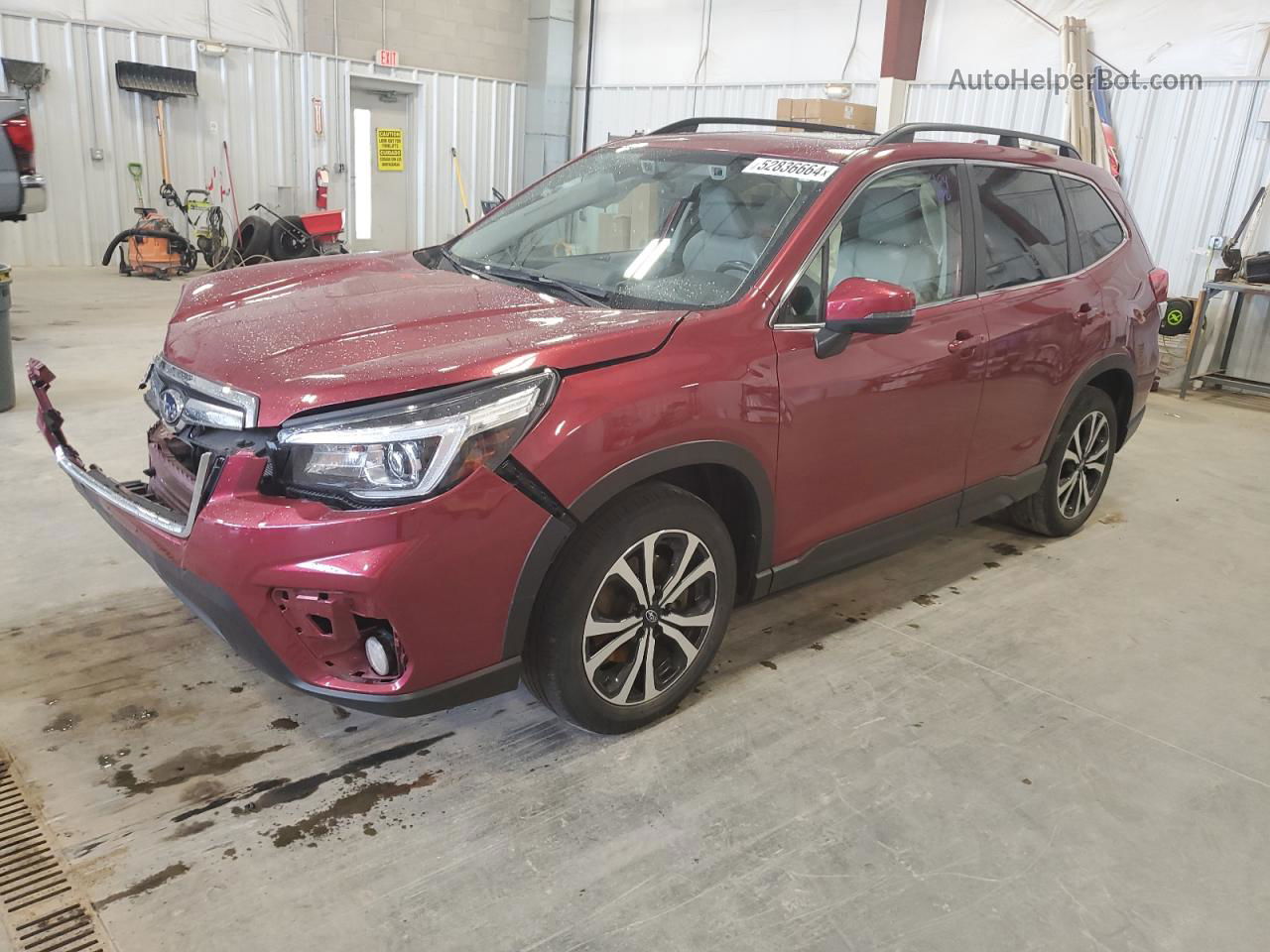 2020 Subaru Forester Limited Burgundy vin: JF2SKASCXLH510332