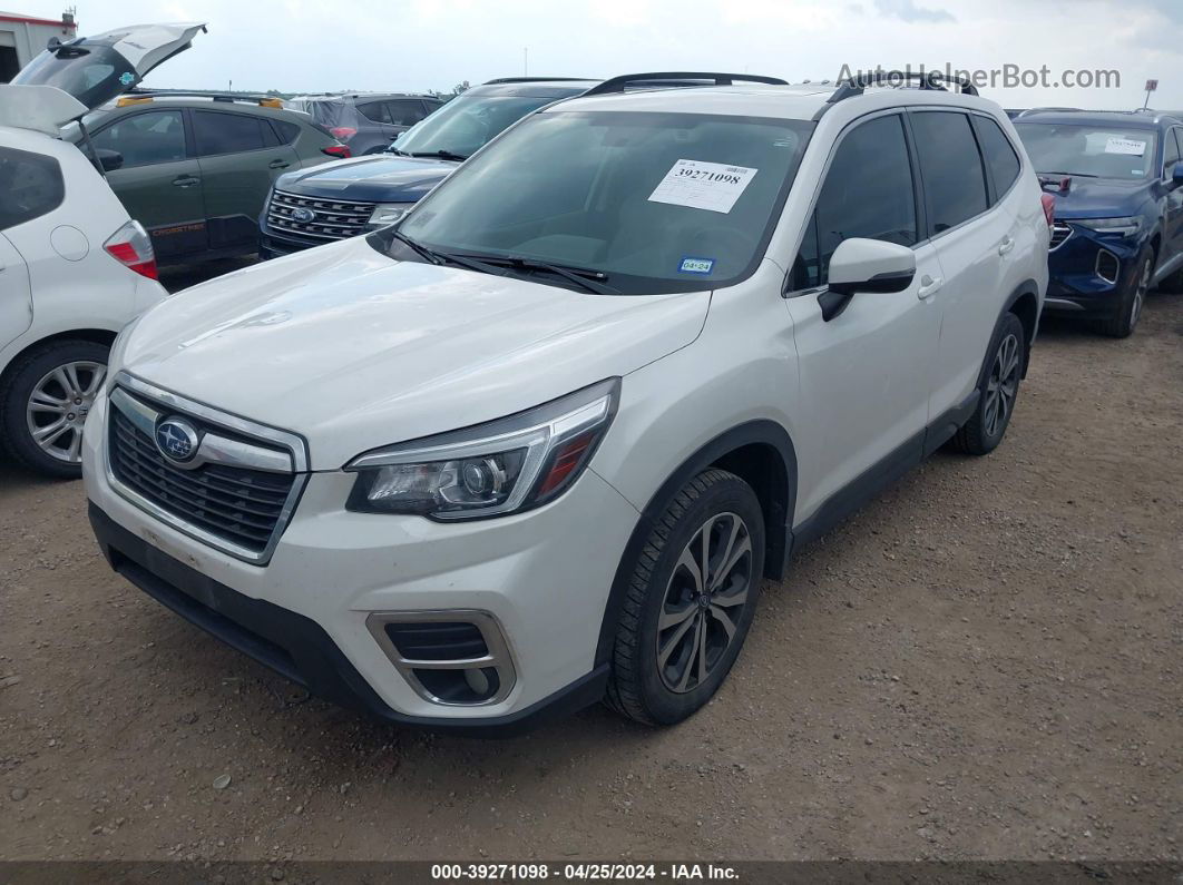 2019 Subaru Forester Limited White vin: JF2SKAUC0KH539303