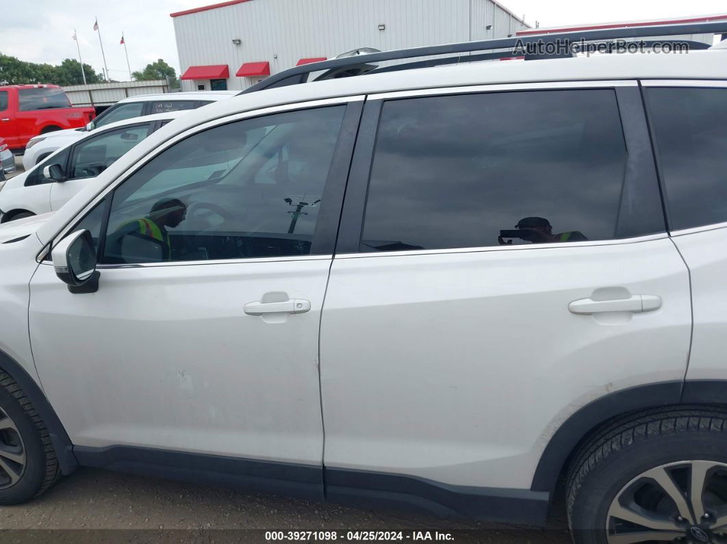 2019 Subaru Forester Limited White vin: JF2SKAUC0KH539303