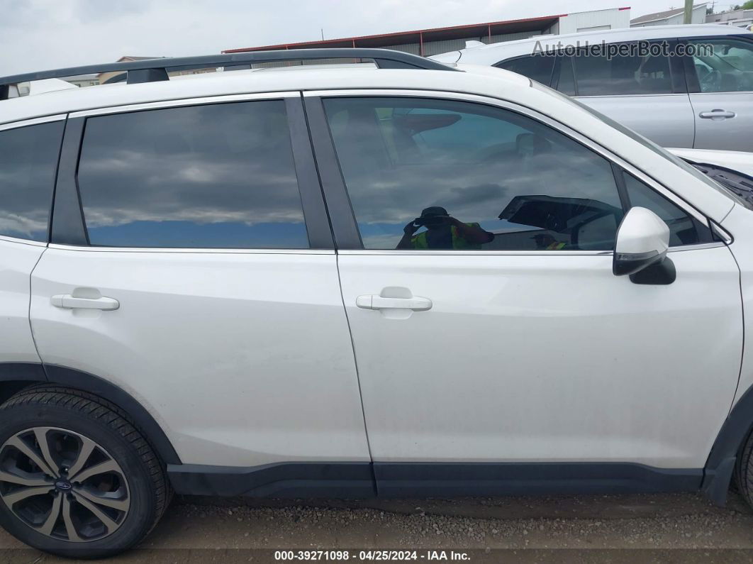 2019 Subaru Forester Limited White vin: JF2SKAUC0KH539303